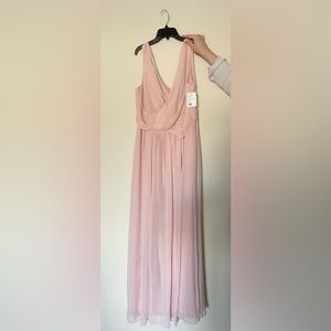 Brand new Blush colored Dessy Collection dress